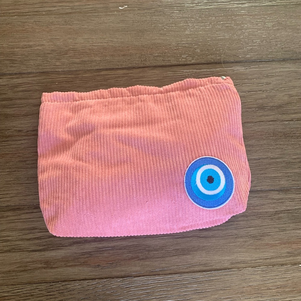 Corduroy Cosmetic Pouch with Eye Patch 
9”x 7 1/2” 6 available specify color - Picture 4 of 13